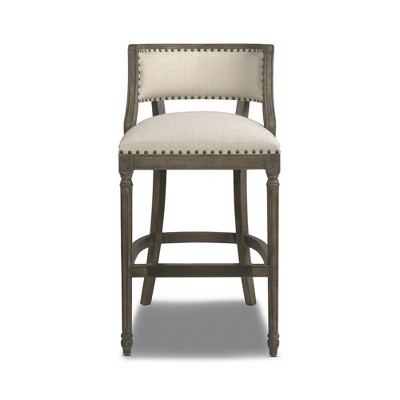 Jennifer Taylor Home Paris 26.5 inch Farmhouse Counter Height Bar Stool with Backrest