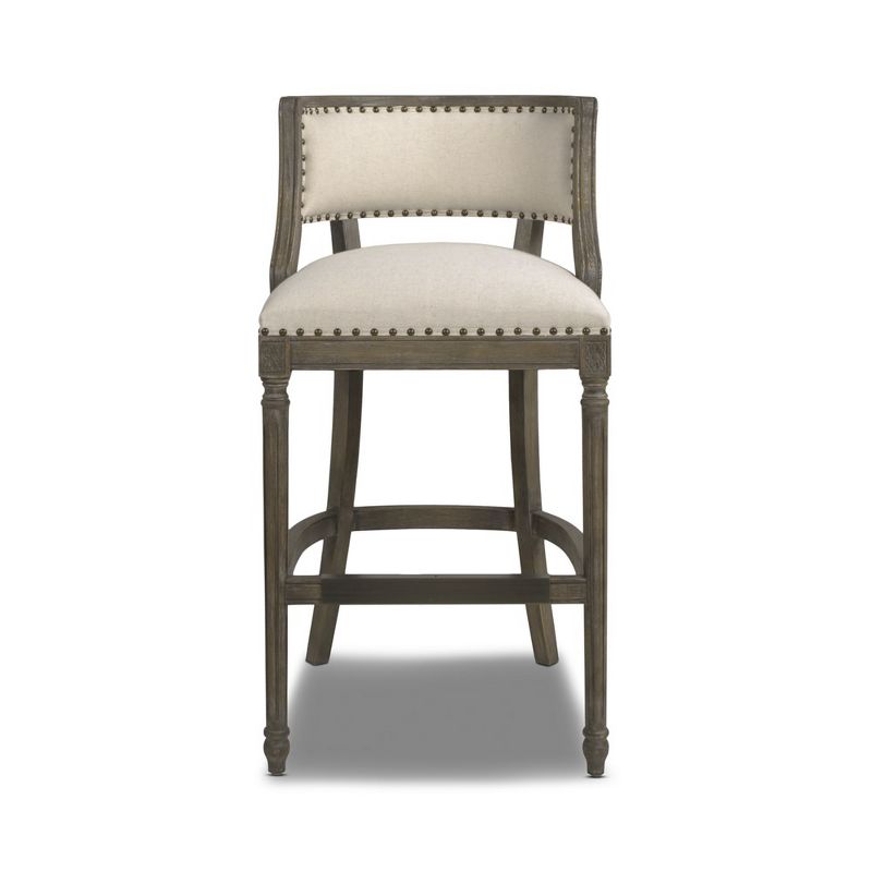 Jennifer Taylor Home Paris 26.5 inch Farmhouse Counter Height Bar Stool with Backrest, 1 of 8