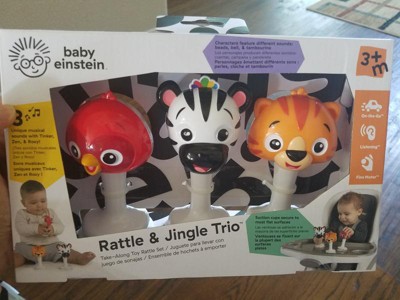 Rattle & Jingle Trio Take-Along Toy Musical Rattle Set