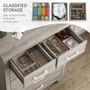 6 Drawer Dresser for Bedroom, 45" Tall Wood Dresser&Chests of Drawers with Deep Drawers, Modern Chest Organizer with Metal Handles for Living Room - 4 of 4