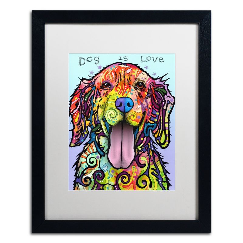 Trademark Fine Art -Dean Russo 'Dog Is Love' Matted Framed Art, 2 of 5