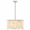 Viviana 4-Light Pendant - Art Deco Steel Fixture in Polished Nickel, Dimmable, 19.75" - 3 of 4