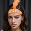 Unique Bargains Women's Feathers Faux Diamond Headbands 1 Pc - 2 of 4