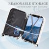 YONWAY Hardside Luggage Sets, 3 pcs Spinner Suitcase, ABS Lightweight Suitcase, 360° Spinner Wheel Luggage, with Cup Holder & USB Port - 2 of 4