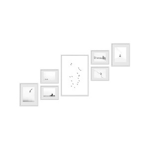 Haus and Hues Claremont Gallery Wall Frame Set with Real Glass and Mat - 1 of 4