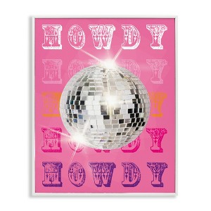 Stupell Industries Howdy Retro Disco Ball, 30" x 24" - 1 of 4