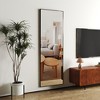 PAGED Rectangle Wall Mounted Full Length Mirror, Leaning Floor Full Body Mirror with Meatl Frame,Suitable for Bedroom - 2 of 4