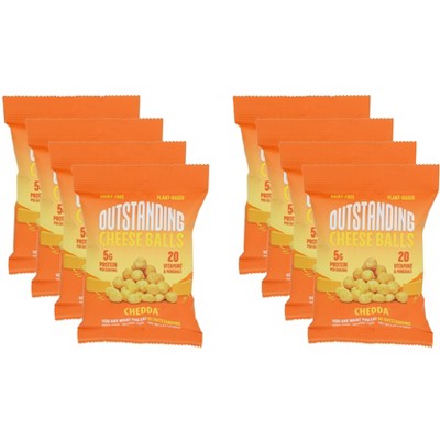 Outstanding Chedda Cheese Balls - Case of 8 - 1.25 oz