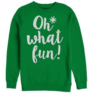 Women's CHIN UP Christmas What Fun Sweatshirt - 1 of 3