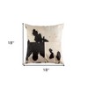HomeRoots Set of Two 18" Black and White Cowhide Cowhide Throw Pillows - 3 of 4
