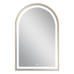 Arched Frame LED Dimmable Anti-Fog Bathroom Vanity Mirror - 1 of 4
