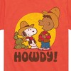 Boys' - Peanuts - Franklin And Snoopy Howdy Short Sleeve Graphic T-Shirt - 2 of 4