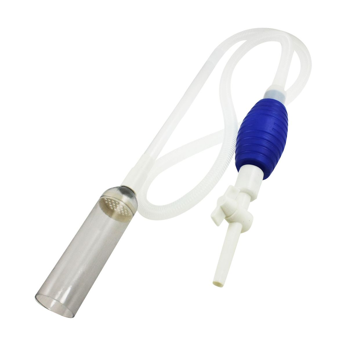 Unique Bargains Aquarium Cleaning Manual Squeeze Water Change Cleaner Pump 74.8inches Long