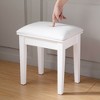 Vanity Stool, Makeup Bench Dressing Stool, PU Leather Cover, Non-slip Mat, 264 Pounds Maximum Load Capacity Chair For Bedroom, Living Room - 3 of 4