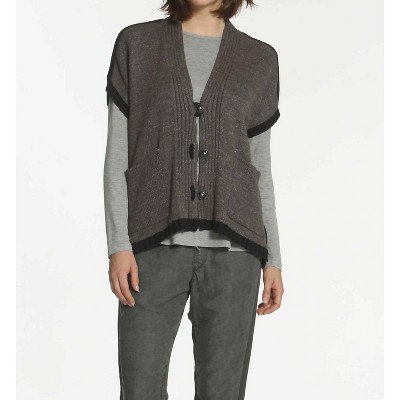 Women's Wo's Boxy Slub Capelet Cardigan - LABEL+thread