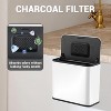 TackView 1.3 Gal Hanging Trash Can,Stainless Steel Kitchen Bin with Lid,Inner Bucket & Charcoal Filter,for Home Office - 3 of 4