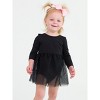 RuffleButts Baby/Toddler Girls Long Sleeve Tulle Skirted Romper - 3 of 4