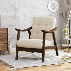 Sapphtopaz Accent Chair Tufted Armchair Mid-Century Modern Lounge Chair Modern Armchair Living Room Chair Comfy Chair for Living Room - 1 of 4