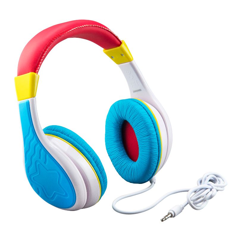 eKids Wired Headphones for Kids, Over Ear Headphones for Girls and Boys  - Multicolored (KD-140.EXV0), 1 of 5