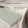 Linen Wedding Guest Book - Elegant Guestbook for Sign-In & Polaroid Photos - Perfect for Weddings or Baby Showers - 2 of 4