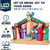 Joyfy 6.5 FT Christmas Inflatable Decoration, Nativity Scene with Angels Inflatable with Built-in LEDs for Xmas Party Indoor Outdoor Yard Garden Décor - 3 of 4