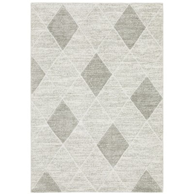 Oriental Weavers Cambria 005W2 Grey/ Ivory Indoor Area Rug - 3'3" x 5'