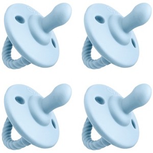 Pacifier 4 pack Soother for Newborns 100% Food Grade Soft Silicone by Comfy Cubs - 1 of 4