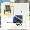 VisioGear Dog Bike Stroller, Pet Cart Bicycle with 3 Entrances, Wheels and Mesh Screen, Blue & White, 51.25"*28.75"*35.5" - 3 of 4