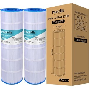 Poolzilla Replacement Pool Filter for PLF175A, Filbur FC-1294, Hayward C1750, CX1750RE, PA175, Unicel C-8417, Waterway PCCF-175 - 1 of 4