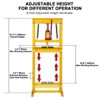 Hydraulic Shop Press, H-Frame Garage Press with Adjustable Worktable for Metal Bending - 2 of 4
