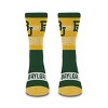 NCAA Baylor Bears Mixer Crew Socks: Cushioned Heel & Toe, Knit Fabric, Adult Large - 2 of 3