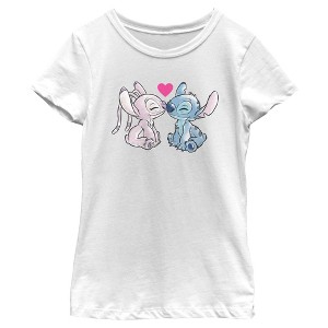 Girl's Lilo & Stitch You Are My Angel T-Shirt - 1 of 4