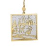 Ganz 4.0 Inch Market Winter Scene Ornament Santa Snowman Reindeer Winter Tree Ornaments - 2 of 3