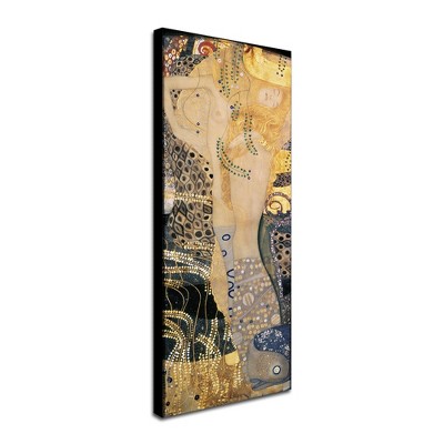 Trademark Fine Art - Gustav Klimt Water Serpents Matted Framed Art
