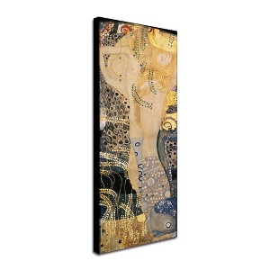 Trademark Fine Art - Gustav Klimt Water Serpents Matted Framed Art - 1 of 3