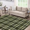 Modern Plaid Living Room Area Rug, Machine Washable Floor Carpet, Non-Slip Checkered Soft Rug, Low-Pile Non-Shedding Accent Rug, Indoor Foldable Rug - 3 of 4