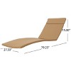 Christopher Knight Home Jessica Outdoor Rattan and Iron Adjustable Chaise Lounge with Cushion - 4 of 4
