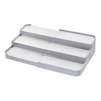 iDesign Expandable Spice Rack Organizer for Cabinets - Clear