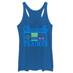 Women's Nintendo Classically Trained Controller Racerback Tank Top - 1 of 3