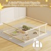 Large Wooden Baby Playpen, Adjustable Gate for Toddler and Babies, Baby Fence Play Yard with Door, Safe Play Area Kids Activity Center - 4 of 4
