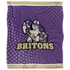 Albion College Logo Dots Silky Touch Blanket White 50x60 - 2 of 4