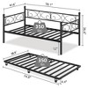Twin Daybed with Trundle Bed, Heavy Duty Metal Twin Bed Frame with Pull Out Trundle - 2 of 4