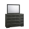 Reyes Dresser Warm Gray - miBasics: Contemporary 8-Drawer Bedroom Storage, Chrome Trim, Wood Veneer - 4 of 4