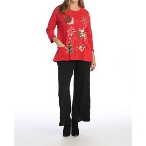 Women's Treasures Mineral Washed Patch Pocket Cotton Top - Jess & Jane - 1 of 1