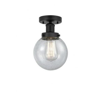 Beacon - 1 Light Semi-Flush Mount In Industrial Style-8.25 Inches Tall and 6.5 Inches Wide