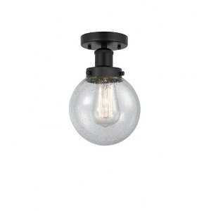 Beacon - 1 Light Semi-Flush Mount In Industrial Style-8.25 Inches Tall and 6.5 Inches Wide - 1 of 1