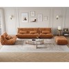 Modular Sectional Sofa, L-Shaped Bean Bag Couch, Oversized Fireside Chair Bean Bag Sofa & Loveseat with Ottoman (Single Sofa + Loveseat with Ottoman) - 2 of 4