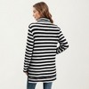 Anna-Kaci Women’s Ribbed Turtleneck Pullover Top with Soft Textured Striped Knit Long Sleeves and Relaxed Tunic-Length Silhouette - 4 of 4