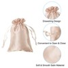 Unique Bargains Mini Smooth Soft Wedding Christmas Satin Bags with Drawstring 30 Pcs - 3 of 4