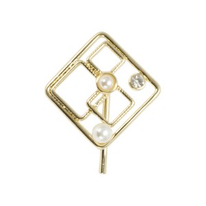 Unique Bargains Women's Hollow Square Ponytail Buckle Hair Clip 1 Pc - 1 of 4